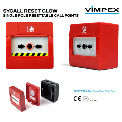 SY-RF01, Conventional Sycall Call Point -FM Red w/House Flame