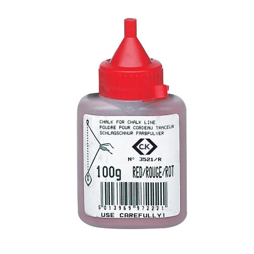 CK Tools, T3521R 100, 100g C.K Chalk Powder - Red