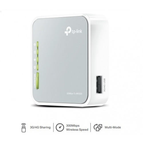 TP-Link, TL-MR3020, N150 3G Broadband Mini Travel Router