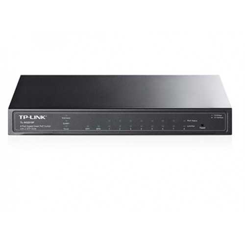 TP-Link, TL-SG2210P, 8 Port Gigabit Smart PoE Switch with 2 SFP Slots