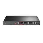 TL-SL1226P, 24-Port 10/100Mbps + 2-Port Gigabit Unmanaged PoE+ Switch