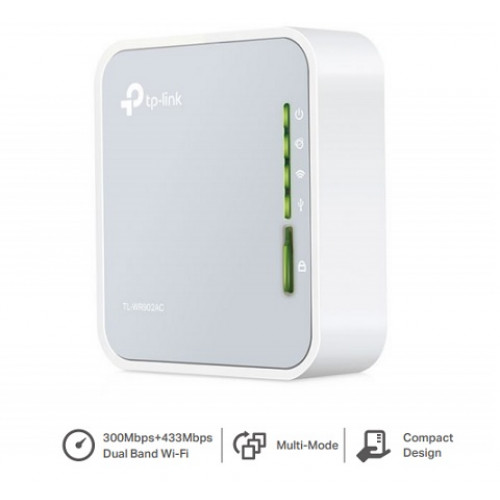 TP-Link, TL-WR902AC, AC750 Wireless Travel Router