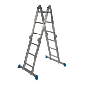 Silverline, TOOL953474, Multipurpose Ladder with Platform (3.6m 12-Tread)