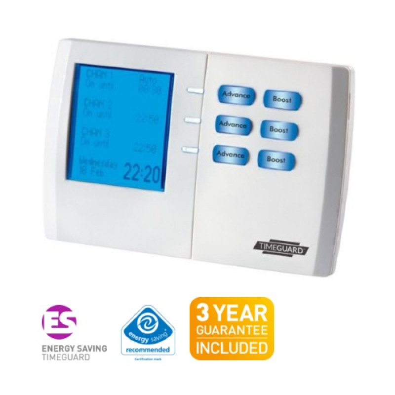 Timeguard (TRT038) 7 Day Digital Heating Programmer – 3 Channel