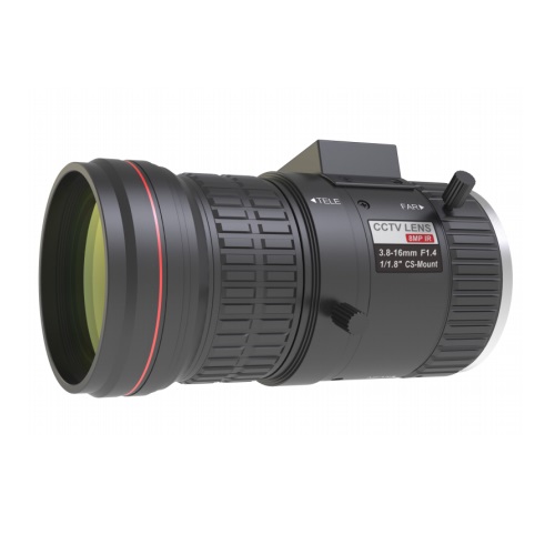 TruVision (TVL-003) 8MPX Lens, 3.8 to 16mm VF, F1.5, CS, IR Sensitive