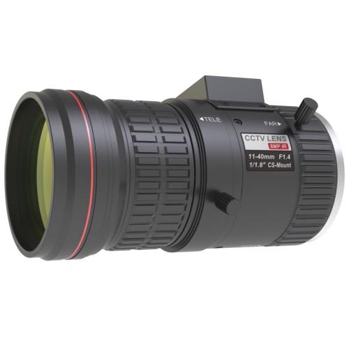 TruVision (TVL-004) 8 MPX lens, 11 to 40mm VF, F1.5, CS, IR Sensitive