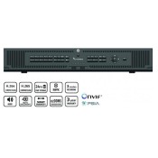 TruVision NVR 22P (TVN-2216P-8T) 16 IP Channel Recorder - 8TB