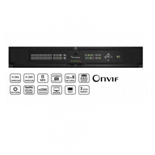 TruVision, TVR-4616-12T, DVR 46, Hybrid, 16 CH, 12TB (3x4TB)