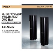 TXF-125DM, 100m Battery Powered Quad Beam - Double Modulation. (Excl Batteries)
