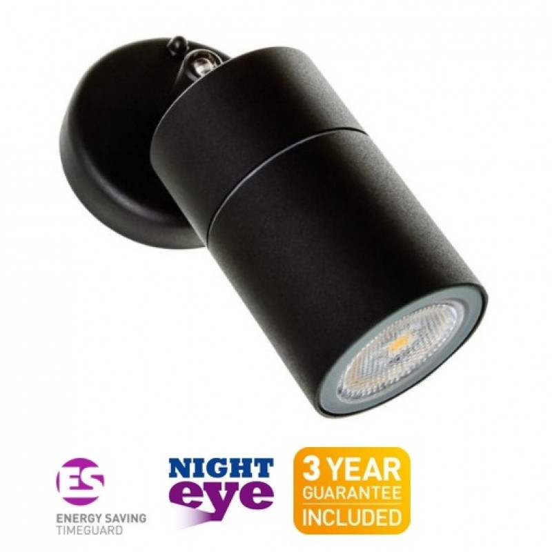 Timeguard (UDB3) LED Ready Adjustable Single Spot Light Black