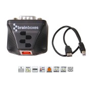 Brainboxes US-235, Ultra 1 Port RS232 USB to Serial Adapter