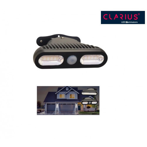 VCS-20-PIR, Clarius Star 20W Mains LED Floodlight with PIR