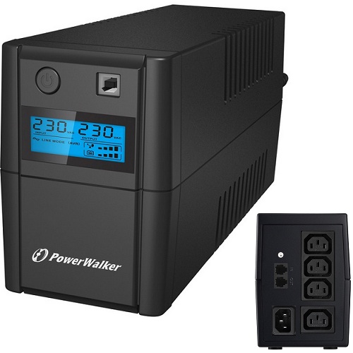 PowerWalker VI 650SE LCD/UK IEC UPS (360W)