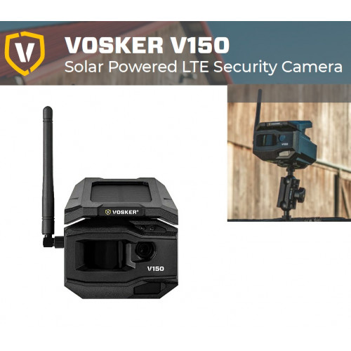 VOS-V150-INTL, V150 TE SOLAR CELLULAR CAMERA - Black