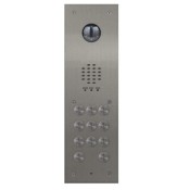 Videx, VR120/136-11/V, 11 Button VR120 Flush Video Panel with 136 amp