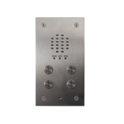 Videx, VR120/136-4, 4 Button VR120 Flush Panel with 136 Amplifier