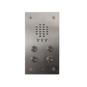 Videx, VR120/136-4, 4 Button VR120 Flush Panel with 136 Amplifier