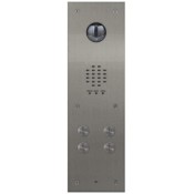 Videx, VR120/136-4/V, 4 Button VR120 Flush Video Panel with 136 amp