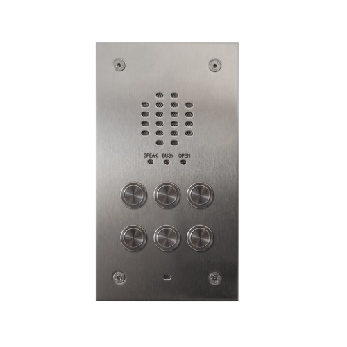 Videx, VR120/136-6, 6 Button VR120 Flush Panel with 136 Amplifier