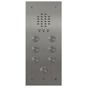 Videx, VR120/136-7, 7 Button VR120 Flush Panel with 136 Amplifier