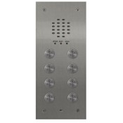 Videx, VR120/136-8, 8 Button VR120 Flush Panel with 136 Amplifier