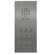 Videx, VR120/136-9, 9 Button VR120 Flush Panel with 136 Amplifier