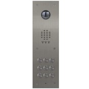 Videx, VR120/136-9/V, 9 Button VR120 Flush Video Panel with 136 amp
