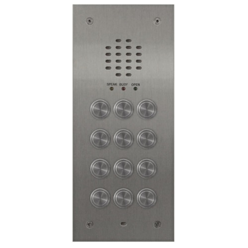 Videx, VR120/138-12, 12 Button Flush 2200 Audio VR Panel with 138 amp