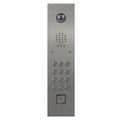Videx, VR120/138-12/V/PR, 12 Button Flush Video Panel with Prox Cut Out