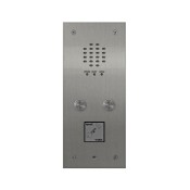 Videx, VR120/138-2/PR, 2 Button Flush 2200 Audio VR Panel with Prox Cut Out