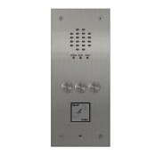 Videx, VR120/138-3/PR, 3 Button Flush 2200 Audio VR Panel with Prox Cut Out