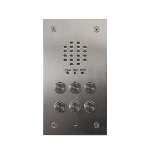 Videx, VR120/138-6, 6 Button Flush 2200 Audio VR Panel with 138 amp