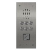 Videx, VR120/138-6/PR, 6 Button Flush 2200 Audio VR Panel with Prox Cut Out