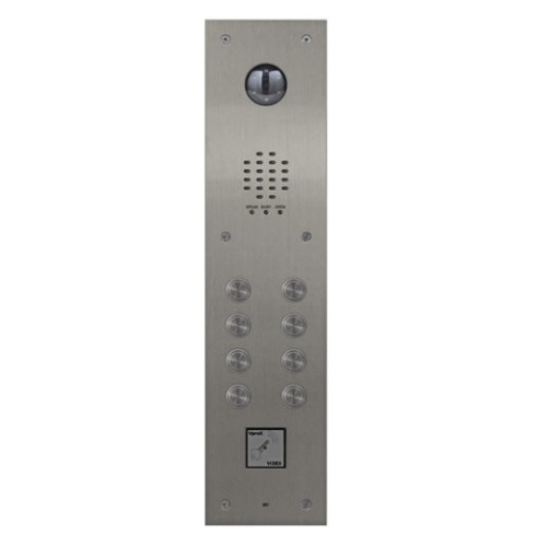 Videx, VR120/138-8/V/PR, 8 Button Flush Video Panel with Prox Cut Out