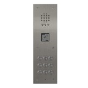 Videx, VR120/138-9/PR, 9 Button Flush 2200 Audio VR Panel with Prox Cut Out