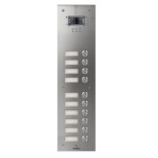Videx, VR130/IP-10/NP, 10 Button Flush V/R IP Video with Name Plate Window