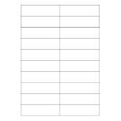 COMELIT (1220), NAME TAG SHEETS FOR 316 ANALOG ENTRANCE PANEL