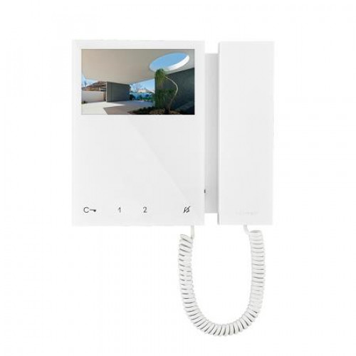 COMELIT (6701W), MINI MONITOR WITH HANDSET, WHITE. SBTOP SYSTEM