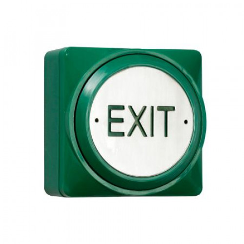 RGL, WL-EBPP02P/GN, White Plastic and Push Plate Button - EXIT