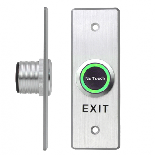 CQR XB/NT40/ALI, Architrave Aluminium Touchless Sensor Exit Button