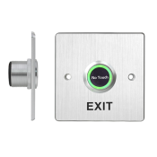 CQR XB/NT86/ALI, Single Gang Aluminium Touchless Sensor Exit Button