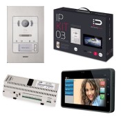 InfinitePlay (ZK227.40) IP Video 2 Buttons Door Entry Kit - Black Flush Mount