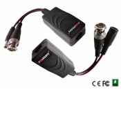 HAY-HDPVB02 TWIN PACK, SINGLE CH POWER AND VIDEO BALUN UP TO 200M 12VDC POWER TWIN PACK