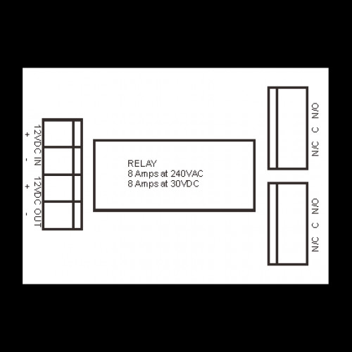 HAY-MPR8A-12V, 12V DC Multi Purpose Relay SWITCHING UP TO 8A ~ 30V DC