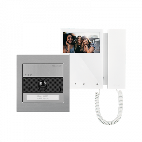 COMELIT (KVU8190S) WALL-MOUNTED ULTRA KIT + MINI HANDSET, SIMPLEBUS2