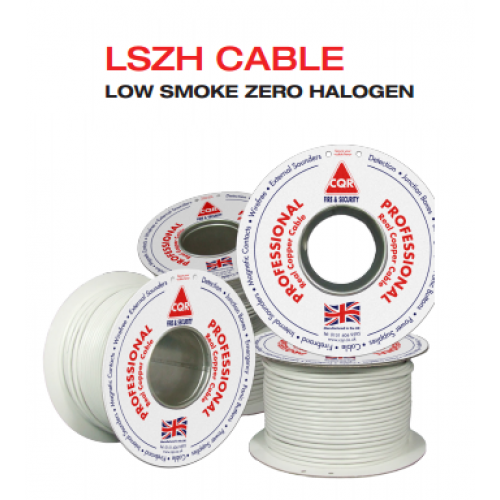 CQR 8 Core White CCA Cable with LSZH Type 3 - 100M Reel (CABCCA8/WH/LSF/100)