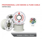 CQR 6 Core White Cable LSF Type 2 - 100m Reel (CAB6/WH/LSF/100)