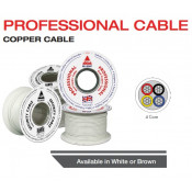 CQR 4 Core White Professional Cable Type 2 - 100m Reel (CAB4/WH/100/PR)