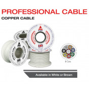 CQR 8 Core White Professional Cable Type 2 - 100m Reel (CAB8/WH/100/PR)