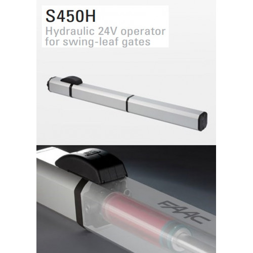 FAAC (104100) S450H CBAC Hydraulic 24V Operator for Swing-Leaf Gates